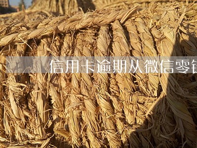 信用卡逾期从微信零钱里扣 信用卡逾期从微信零钱里扣