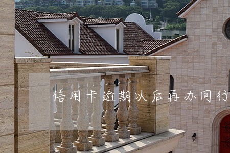 信用卡逾期以后再办同行储蓄卡 信用卡逾期以后再办同行储蓄卡