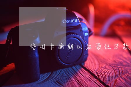 信用卡逾期以后最低还款吗 信用卡逾期以后最低还款吗