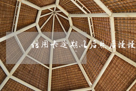 信用卡逾期以后然后慢慢还款 信用卡逾期以后然后慢慢还款