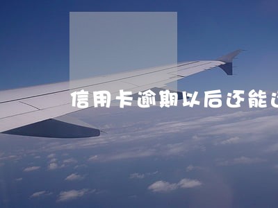 信用卡逾期以后还能还最低吗 信用卡逾期以后还能还最低吗