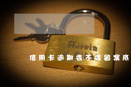 信用卡逾期会不会留案底 信用卡逾期会不会留案底