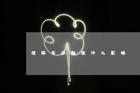 信用卡逾期会什么影响 信用卡逾期会什么影响