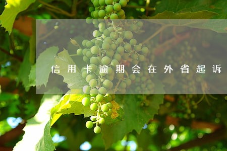 信用卡逾期会在外省起诉吗 信用卡逾期会在外省起诉吗