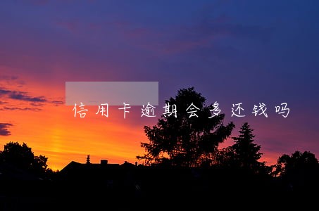 信用卡逾期会多还钱吗 信用卡逾期会多还钱吗