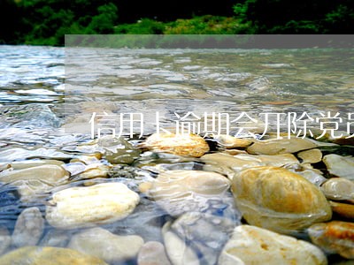 信用卡逾期会开除党员吗