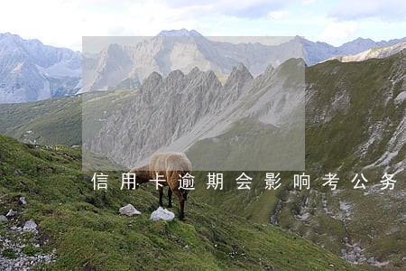信用卡逾期会影响考公务员么