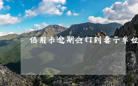 信用卡逾期会打到妻子单位吗