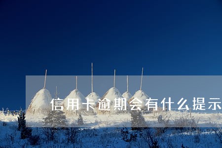 信用卡逾期会有什么提示 信用卡逾期会有什么提示