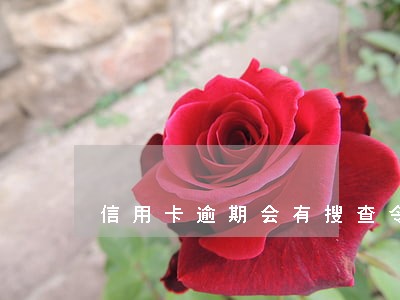 信用卡逾期会有搜查令上门吗