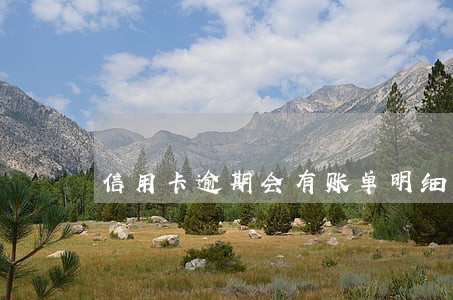 信用卡逾期会有账单明细吗 信用卡逾期会有账单明细吗
