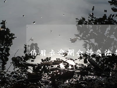 信用卡逾期会移交法务吗
