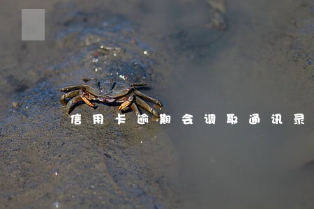 信用卡逾期会调取通讯录吗