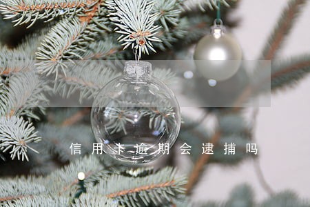信用卡逾期会逮捕吗 信用卡逾期会逮捕吗