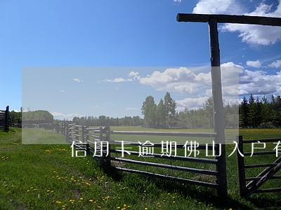 信用卡逾期佛山入户有影响吗