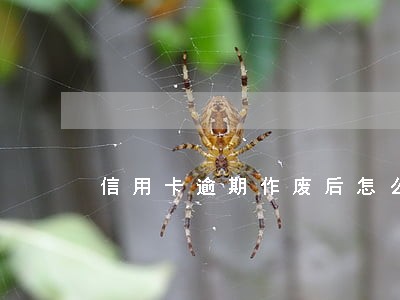 信用卡逾期作废后怎么还款 信用卡逾期作废后怎么还款