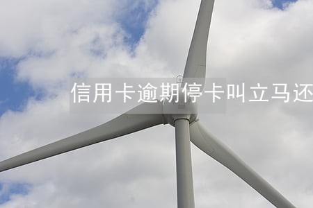 信用卡逾期停卡叫立马还款