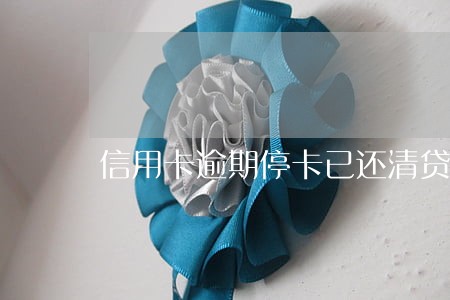 信用卡逾期停卡已还清贷款 信用卡逾期停卡已还清贷款