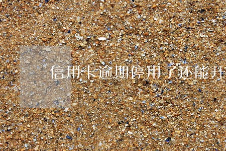 信用卡逾期停用了还能开通吗 信用卡逾期停用了还能开通吗