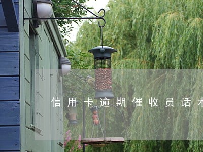 信用卡逾期催收员话术 信用卡逾期催收员话术