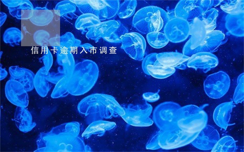 信用卡逾期入市调查 信用卡逾期入市调查