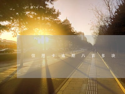 信用卡逾期八百多块 信用卡逾期八百多块