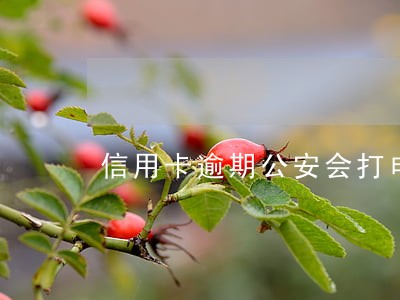 信用卡逾期公安会打电话吗