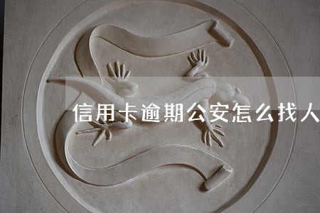 信用卡逾期公安怎么找人 信用卡逾期公安怎么找人