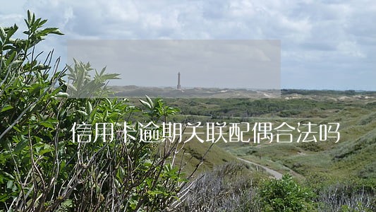 信用卡逾期关联配偶合法吗 信用卡逾期关联配偶合法吗