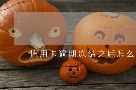 信用卡逾期冻结之后怎么解冻