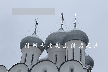 信用卡逾期冻结后还清