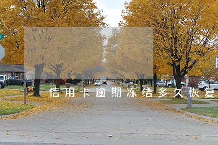 信用卡逾期冻结多久恢复正常 信用卡逾期冻结多久恢复正常