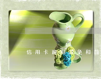 信用卡逾期减免和首付的区别 信用卡逾期减免和首付的区别