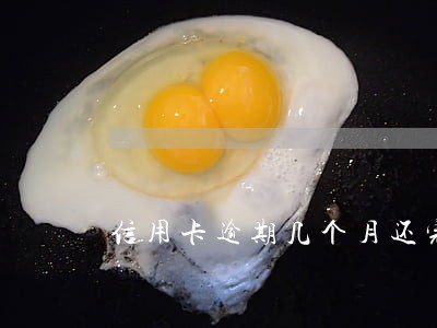 信用卡逾期几个月还完以后 信用卡逾期几个月还完以后