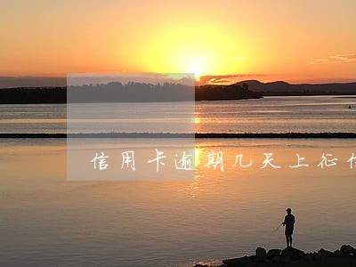 信用卡逾期几天上征信报告 信用卡逾期几天上征信报告