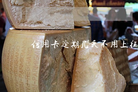 信用卡逾期几天不用上征信 信用卡逾期几天不用上征信