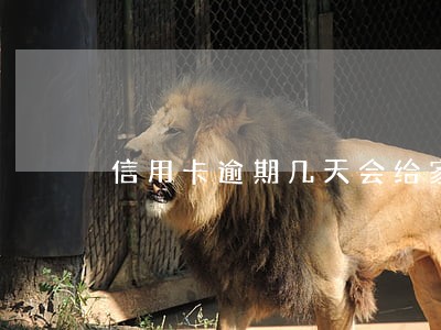 信用卡逾期几天会给家里打电话