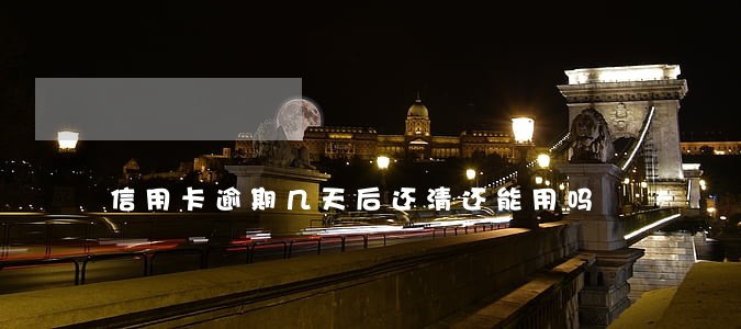 信用卡逾期几天后还清还能用吗 信用卡逾期几天后还清还能用吗