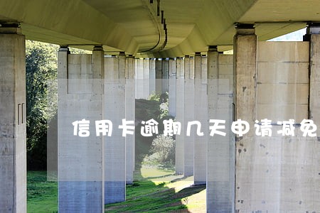 信用卡逾期几天申请减免