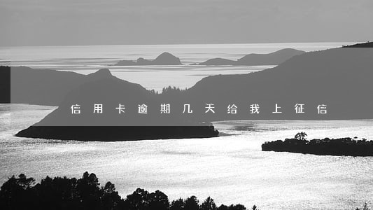 信用卡逾期几天给我上征信 信用卡逾期几天给我上征信
