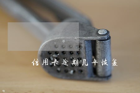 信用卡逾期几年恢复 信用卡逾期几年恢复