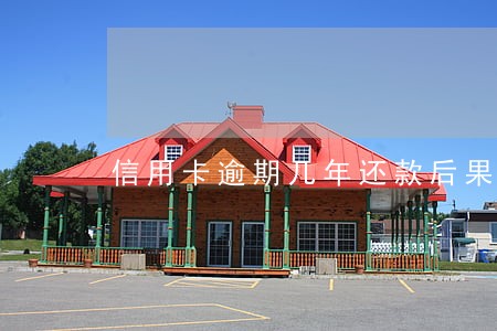 信用卡逾期几年还款后果