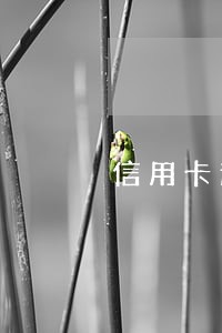 信用卡逾期几次不用上征信