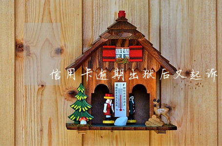 信用卡逾期出狱后又起诉了