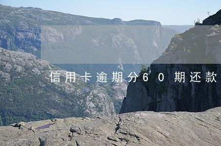 信用卡逾期分60期还款 信用卡逾期分60期还款