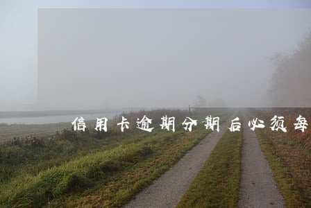 信用卡逾期分期后必须每期还款吗 信用卡逾期分期后必须每期还款吗