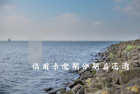 信用卡逾期分期后还清 信用卡逾期分期后还清