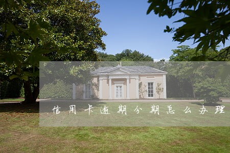 信用卡逾期分期怎么办理 信用卡逾期分期怎么办理