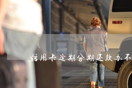 信用卡逾期分期还款办不了怎么办