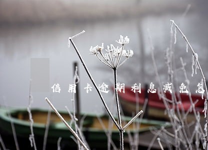 信用卡逾期利息减免怎么还款 信用卡逾期利息减免怎么还款